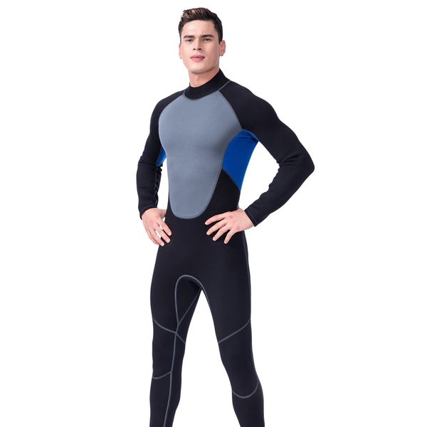 

mens wetsuit - 3mm neoprene full body diving suit & dive skins for scuba snorkeling, swimming, spearfishing & water sports