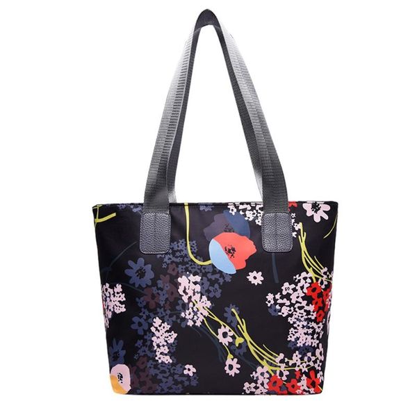 

floral printed tote handbag female large capacity canvas shoulder bag summer beach bag sale sac a main femme bolsas #t1g