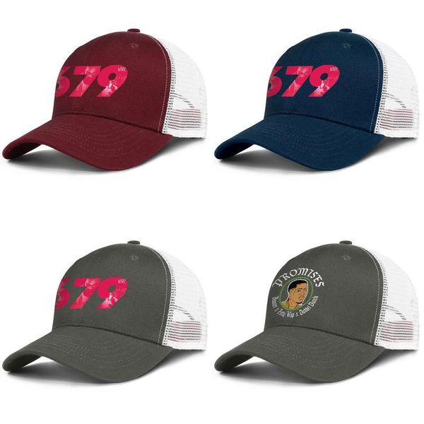 

fetty wap 679 logo wordmark mens and women adjustable trucker meshcap designer fashion baseball custom original baseballhats promises, Blue;gray