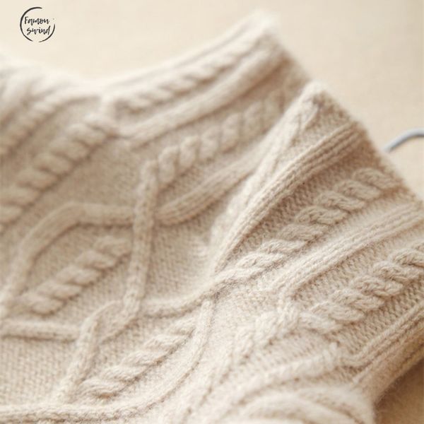 

sweater women s cashmere knit jacket autumn winter pullover sweater high collar sweater standard housewife s xl, White;black