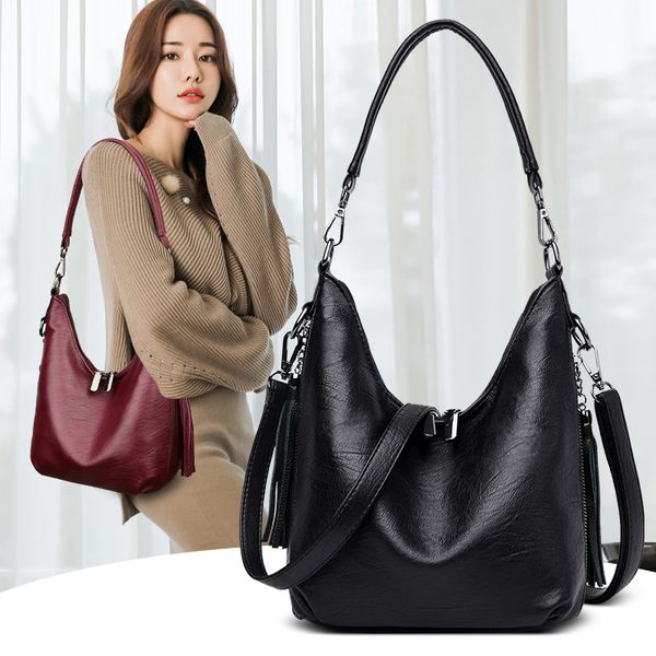 

yilianladies' faux leather bags, shoulder bags, ladies' shoulder short arm large capacity
