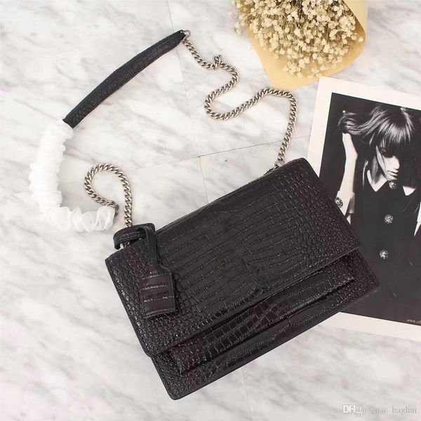 

крокодиловый узор 26606 наплечные сумки крест bodytoteshandbags бренд мода топ роскошные дизайнерские сумки известные женщины мода классика