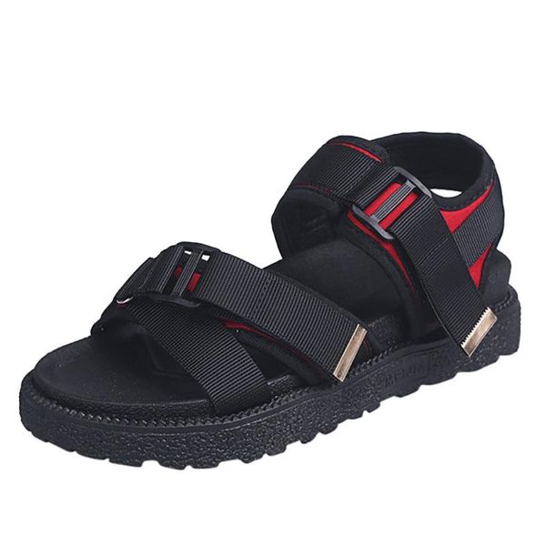 

women's summer sandals wedges women's casual sports sandals flat platform open toe shoes muffin, Black