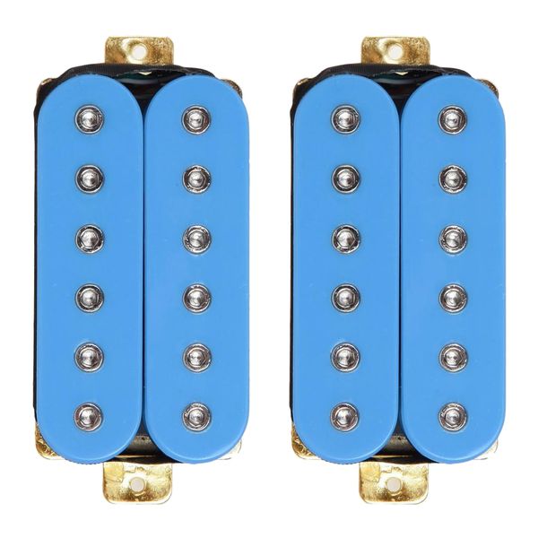 

1 set electric guitar double coil neck bridge pickups 50/52 blue