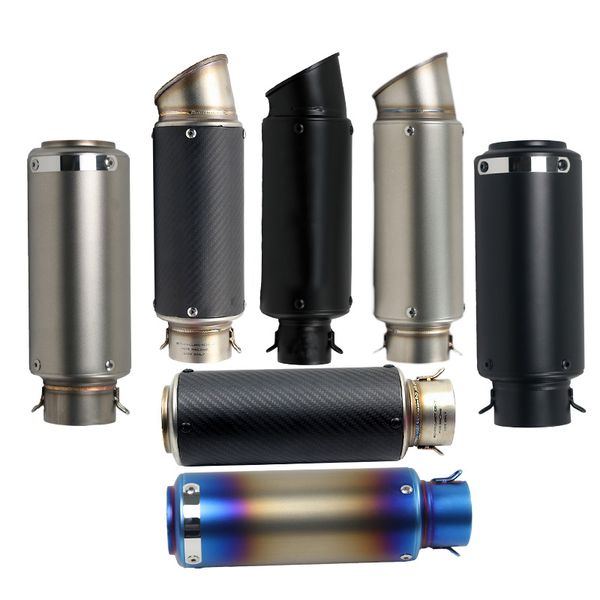 

51mm 60mm motorcycle universal exhaust with db killer exhaust stainless steel/ carbon fiber for sc pipe help speed