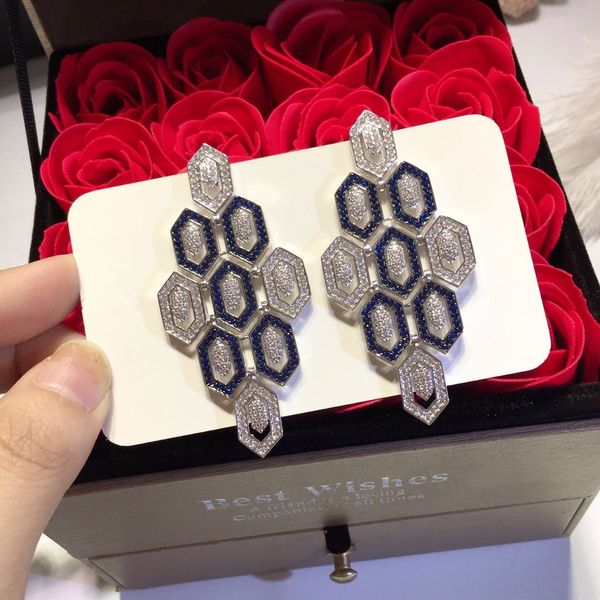 

серьги ювелирные изделия красочные elegan 18k позолоченные серьги для женщин партия свадебные серьги, Golden