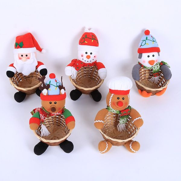 

christmas candy basket christmas treat holder storage ornament decoration event party supplies