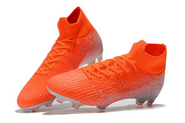 

boutique 2019 superfly 7 elite cr7 fg football boots fg men soccer shoes orange white soccer cleats