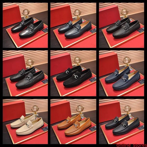 

luxury men dress wedding shoes fashion buckle business real leather flat shoe for male oxford loafers shoes chaussure homme madaob
