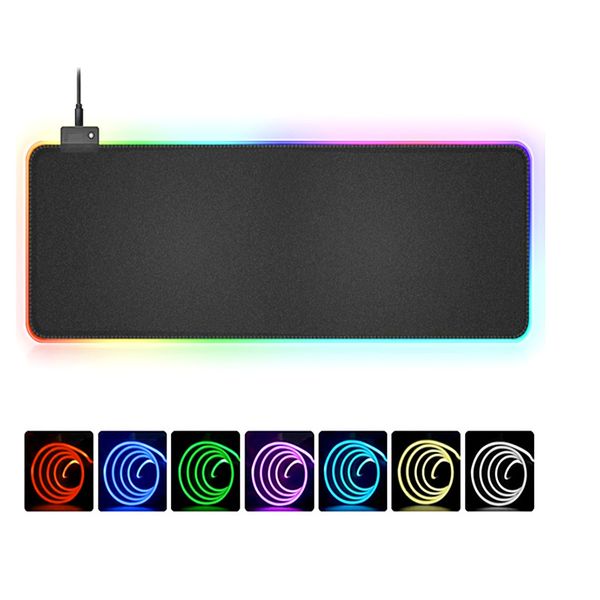 

new arrival gaming mouse pad rgb large mousepad gamer big mouse mat computer mousepad led backlight xxl surface mause pad keyboard deskmat