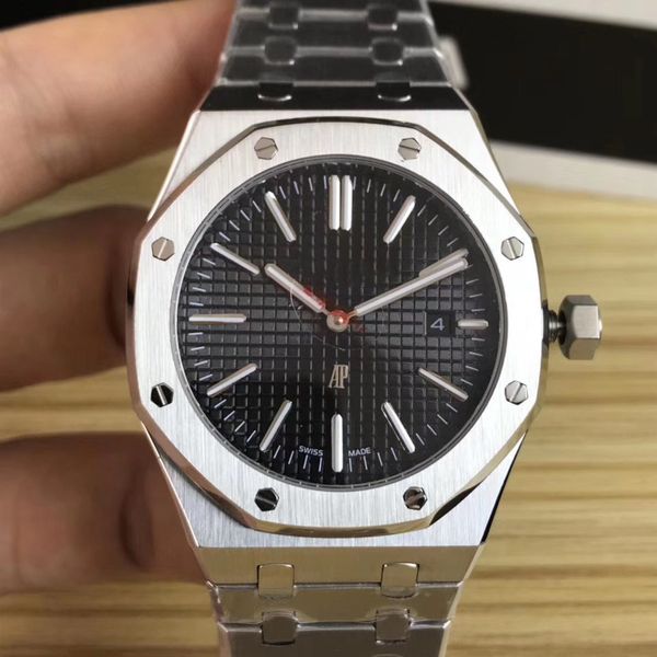 

luxury designer men watches 41mm two needle automatic mechanical watch, 316 steel stainless steel watch sapphire wristwatches, Slivery;brown