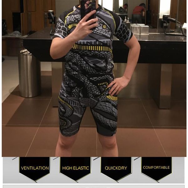 

snake kickboxing mma shorts t-shirt bjj gi mma long pants rashguard mma boxe shirts muay thai crossfit sets fight boxing jerseys boxing robe, Black;red