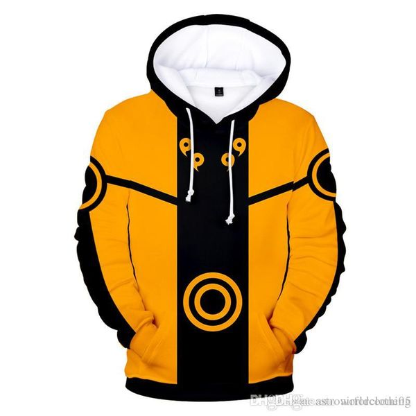 

naruto 3d printed mens hoodies autumn loose pullover mens sweatshirts fashion male apparel, Black