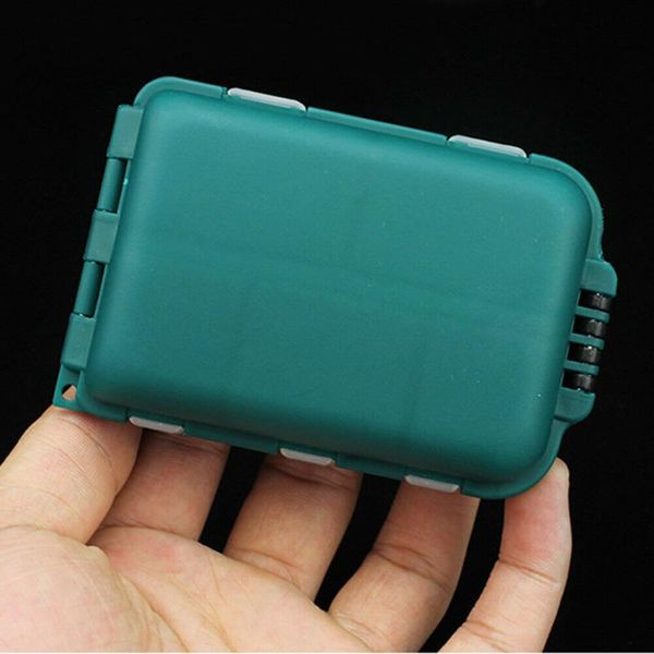 

waterproof fishing lures tackle hooks bait storage box case w/ 10 compartments