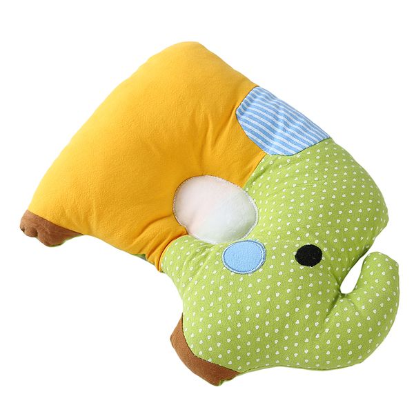 

lovely cartoon sleep head baby shaping pillow soft cotton positioner anti-rollover elephant head protection newborn gift support