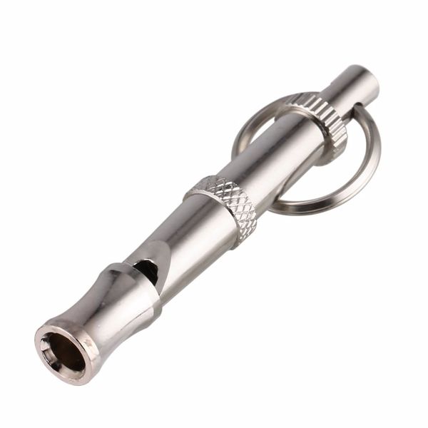 

adjustable sonic ultrasonic obedience sound whistle for dogs training with keychain whistle pet animal accessories dog training obedience