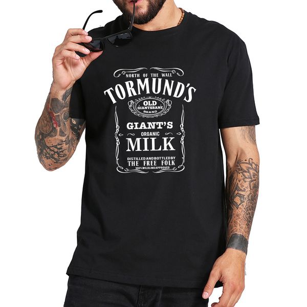

eu size 100% cotton t shirt tormund's old giantsbane brand giant's milk tv show t-shirt casual camisetas, White;black