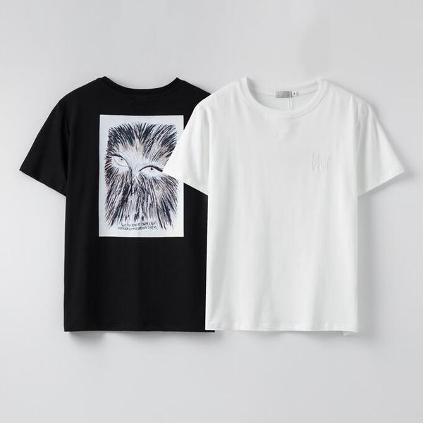 

mens women designer t shirts classic designer short dio sleeve lphabet printed couple cotton designer t-shirt, White;black