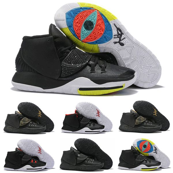 

2019 new kyrie black magic vi 6 ki6 mens basketball shoes irving 6s zoom sport training sneakers high ankle baskets shoe size 40-46