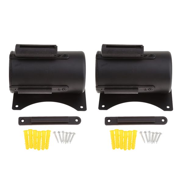 

2x 2m wall mounted stanchion queue barrier extended retractable belt