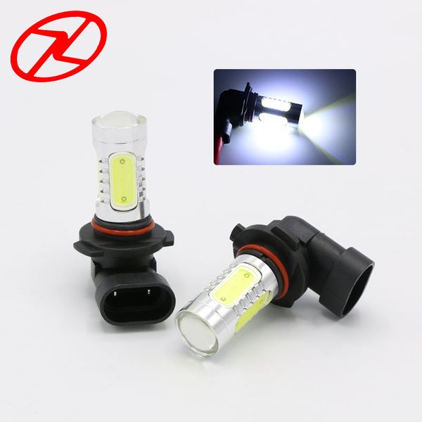 

2pcs high power 7.5w super white h10 py20d 12v cob led day time running light fog light bulbs car lamps