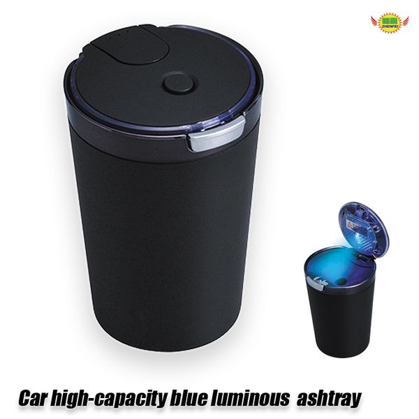 

car accessories lager-caliber high-capacityblue luminous ashtray car-styling