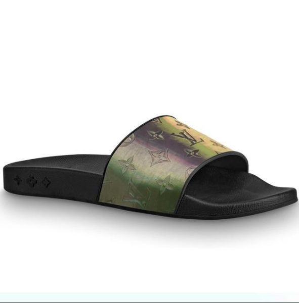 

wondeful branded men colorful strap waterfront mule fashion women waterproof rubber pool side flat beach slipper, Blue;gray