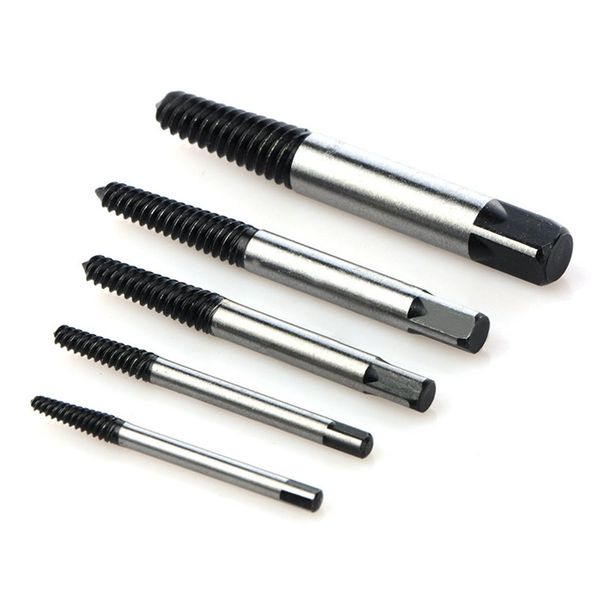 

5pcs screw extractor drill bits speed out guide set broken bolt remover easy out set bolt stud stripped remover tool