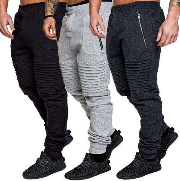 

spring autumn men designer joggers man haren pants mens causal trousers streetwear pants sale, Black
