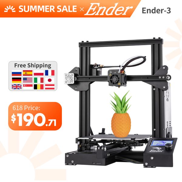 

Горячая распродажа Эндера-3 DIY комплект 3D принтер большой размер Эндер 3/Эндер-3х 3D принтера продолжение печати мощность Creality 3D на