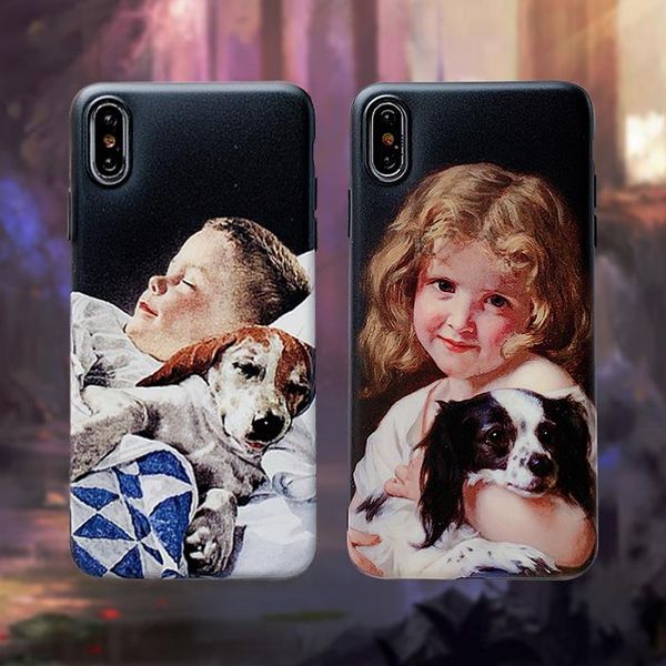 

Hot Sale Case Retro Styles for Iphone 6 7 8 Plus X XR XS MAS Phone Cases Girls and Boys Print Case Cute Couple TPU Back Cover More Styles