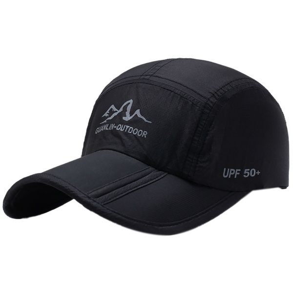 

brand 2018 summer men breathable mesh cap quick dry hat bone snapback male climbing running sport hats drake cap, Black;white