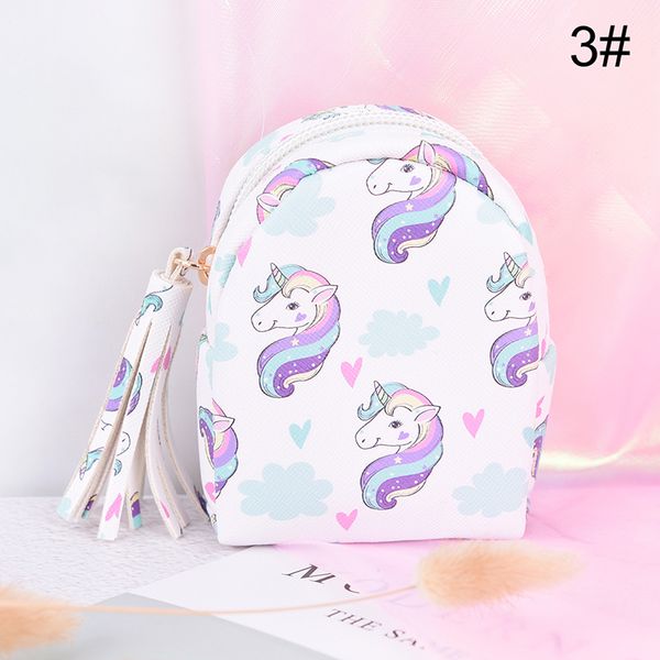 

6styles cartoon unicorn coin purses women wallets small cute kawaii card holder key money bags for girls ladies purse kids bulk, Red;black