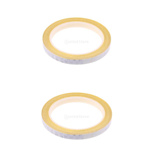 

2pcs bicycle reflective tape mountain bike rim decals reflective stickers 8m
