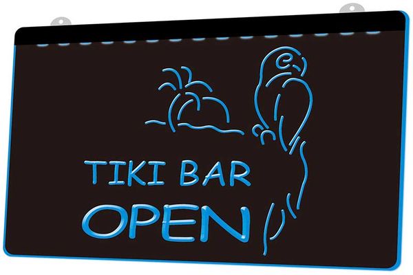 2019 Ls1124 B Open Tiki Bar New Displays Pub Neon Light Signs