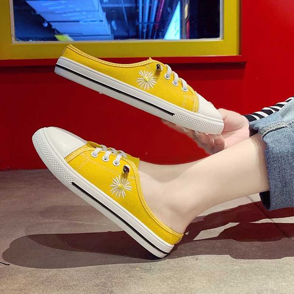 

женщины мулы плоские тапочки желтый снаружи спортивная повседневная обувь женщина пляжные сандалии цветочные дизайнеры милые женские горки л, Black