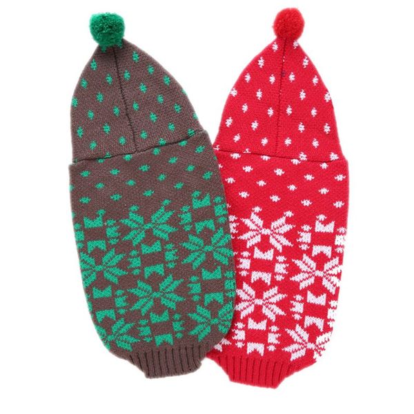 

dog sweaters snowflakes pattern winter warm dog clothes fashion knit pet sweaters