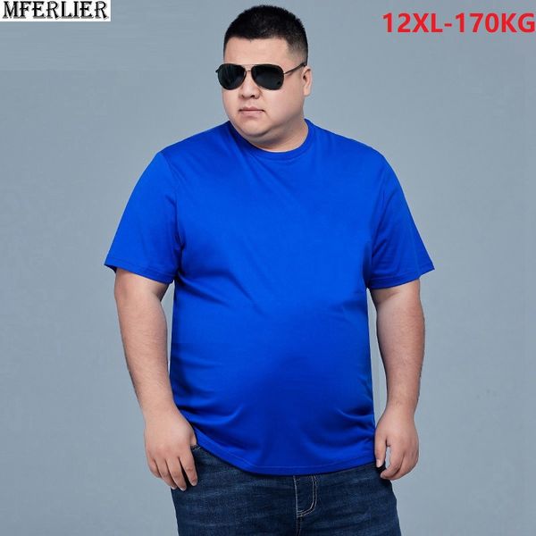 

mferlier men t-shirts short sleeve summer plus size big tees cotton 8xl 10xl 12xl home tshirt navy 54 56 58 60 62 64 66 68, White;black