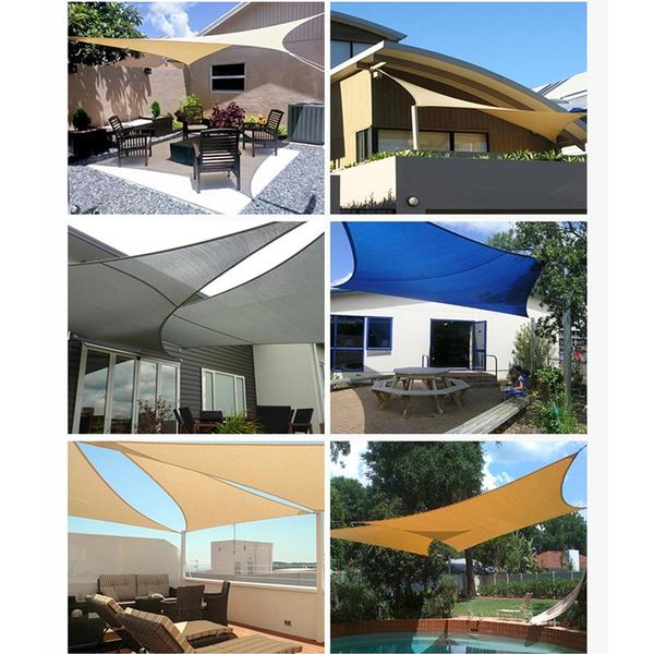 

tents and shelters waterproof sun shelter quadrilateral sunshade protection outdoor canopy garden patio pool shade sail awning camping cloth
