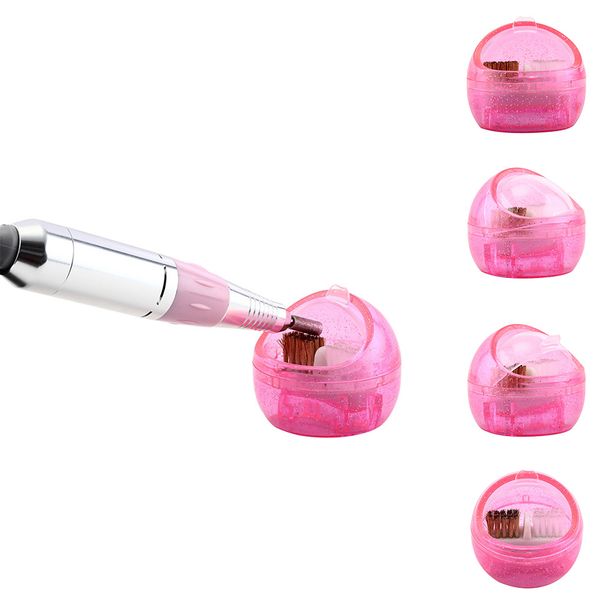 

metal & plastic nail drill bits cleaning brush box electric manicure drills nail art cleaner tool js11, Yellow