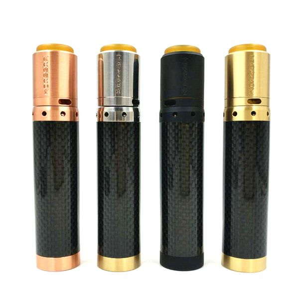 

Kennedy Vindicator Kit Carbon Fiber Mechanical Mod Mech 24 mm RDA fit 18650 20700 21700 Battery Vape Pen Kits DHL Free