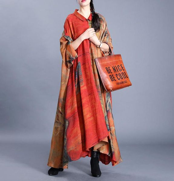 

women's trench coats women spring plus size printed long coat outerwear ladies vintage print loose female tocoat 2021, Tan;black