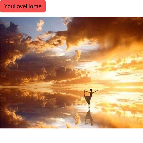 

paint by numbers landscape diy unframe acrylic paint unique gift coloring by numbers on canvas sunset decor for home animals art picture