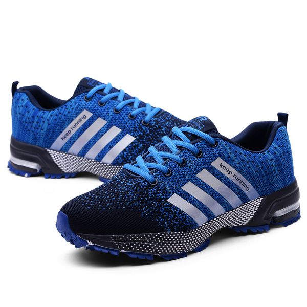 

men running shoes breathable sneakers men jogging trainers mesh outdoor sports non-slip air cushion shoes large size