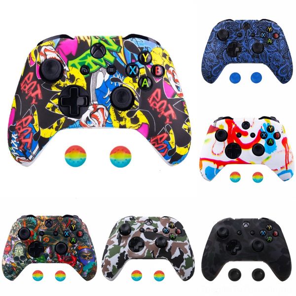 

ttun6 weeds faceplate touch soft cover, front housing shell s replacement kit for xbox one case & for xbox one x controller - sxoft23x