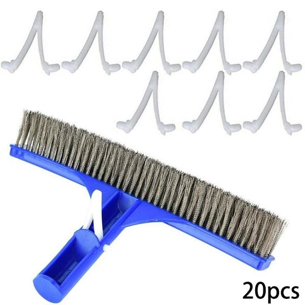 

20pcs cleaning tool v-clip for pool brush leaf skimmer rake vacuum head handle ool brushes, leaf nets, vacuum head handle clamp