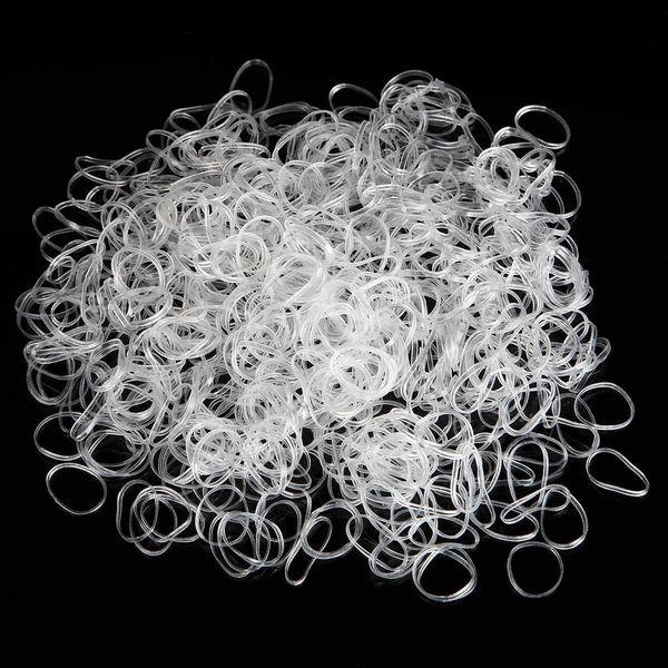 

350pcs/pack transparent elastic rubber bands gum child tpu hair holders tie braids hair ring ropes hairstyle accessories