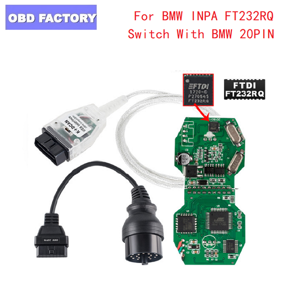 

2020 for inpa k+can k can inpa with ft232rq chip with switch for k dcan usb interface cable 20pin cable
