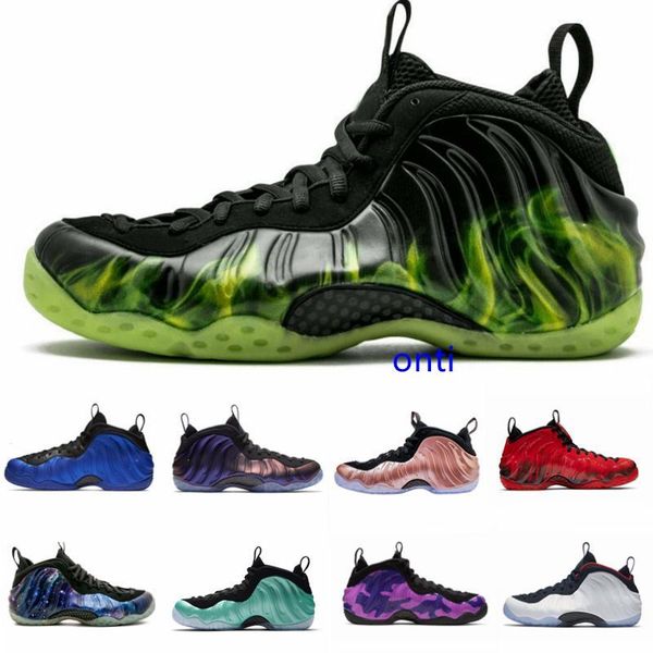 

with mens penny hardaway galaxy one 1 purple camo men basketball shoes olympic doernbecher sneakers olympic training sports shoes, Black