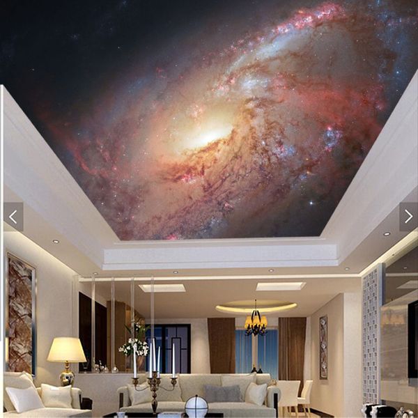 

ceiling paper 3d,galaxy stars murals for ceiling ktv bar background decorative waterproof wallpaper